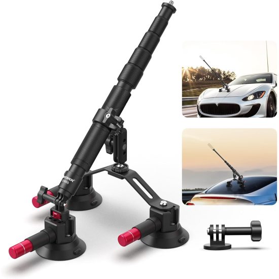 NEEWER CA065 Triple Suction Cup Camera Car Mount