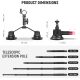 NEEWER CA065 Triple Suction Cup Camera Car Mount