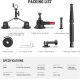 NEEWER CA065 Triple Suction Cup Camera Car Mount