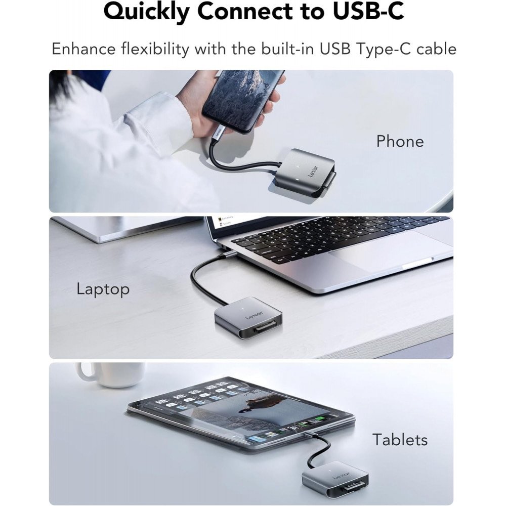 Lexar RW510 CFexpress Type B USB-C Card Reader Lexar RW510 CFexpress Type B USB-C Card Reader