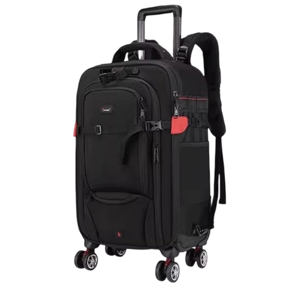 Camera Trolley Backpack with Wheels Professional DSLR Travel Bag (45L)