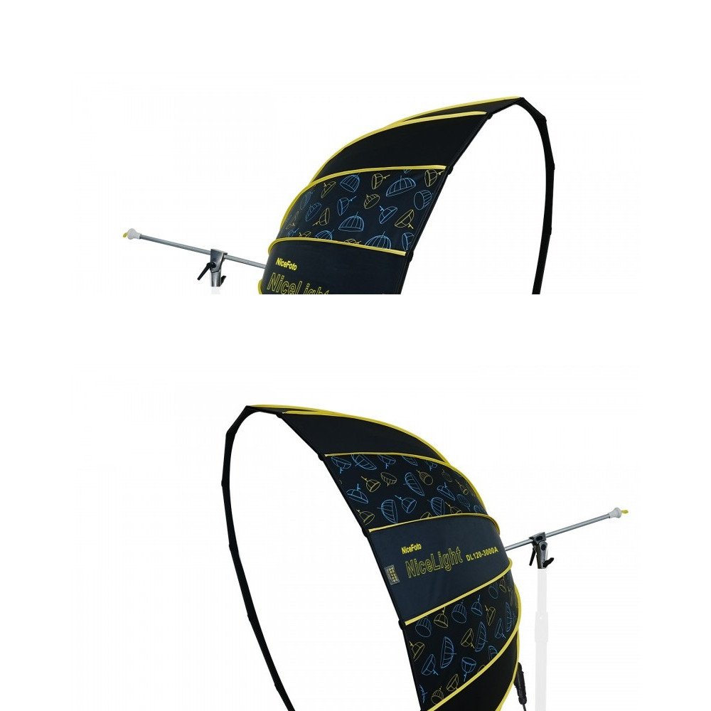 NiceFoto DL120-3000A 300W Bi-Color Umbrella Light(With Grid)