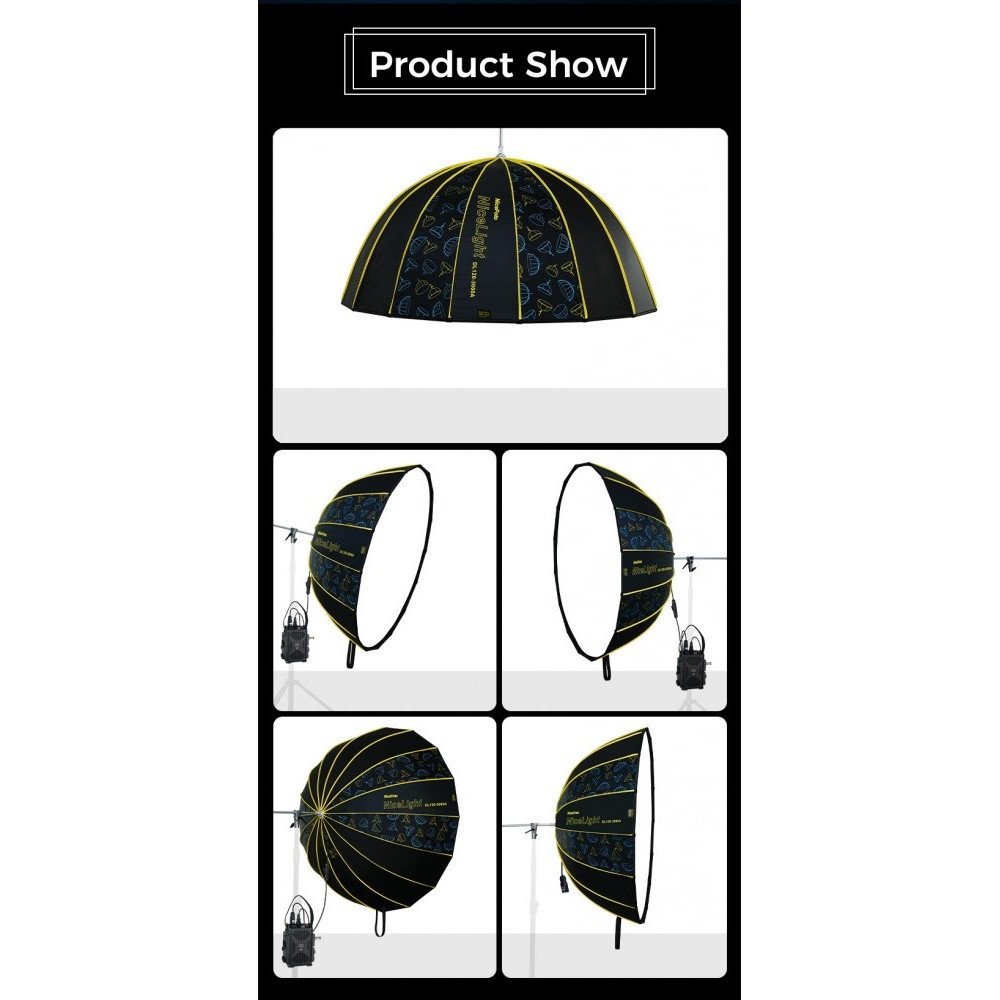 NiceFoto DL120-3000A 300W Bi-Color Umbrella Light(With Grid)