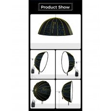 NiceFoto DL120-3000A 300W Bi-Color Umbrella Light(With Grid)