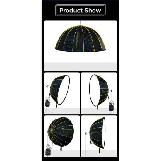 NiceFoto DL120-3000A 300W Bi-Color Umbrella Light(With Grid)