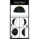 NiceFoto DL120-3000A 300W Bi-Color Umbrella Light(With Grid)
