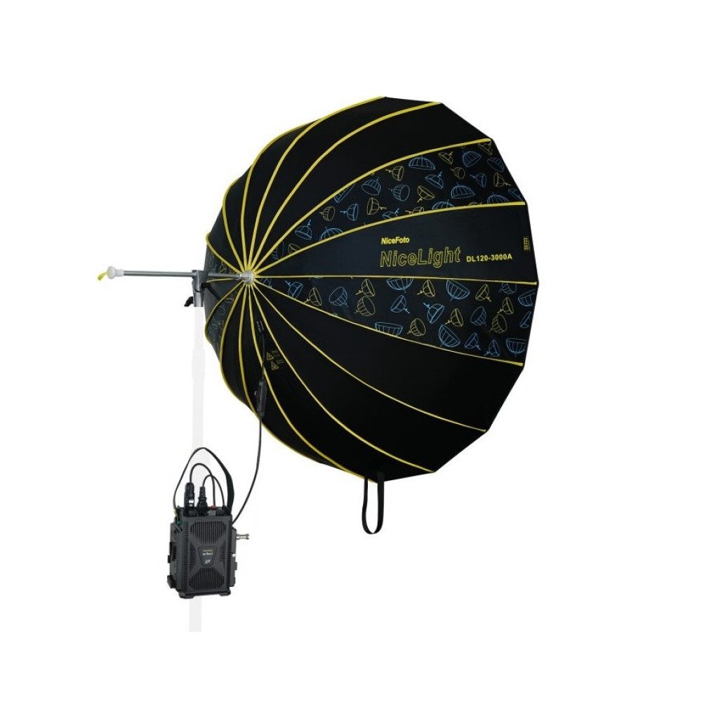 NiceFoto DL120-3000A 300W Bi-Color Umbrella Light(With Grid)