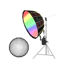 NiceFoto DL80-1000C 100W RGB Umbrella Light(With Grid)