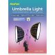 NiceFoto DL80-1000C 100W RGB Umbrella Light(With Grid)
