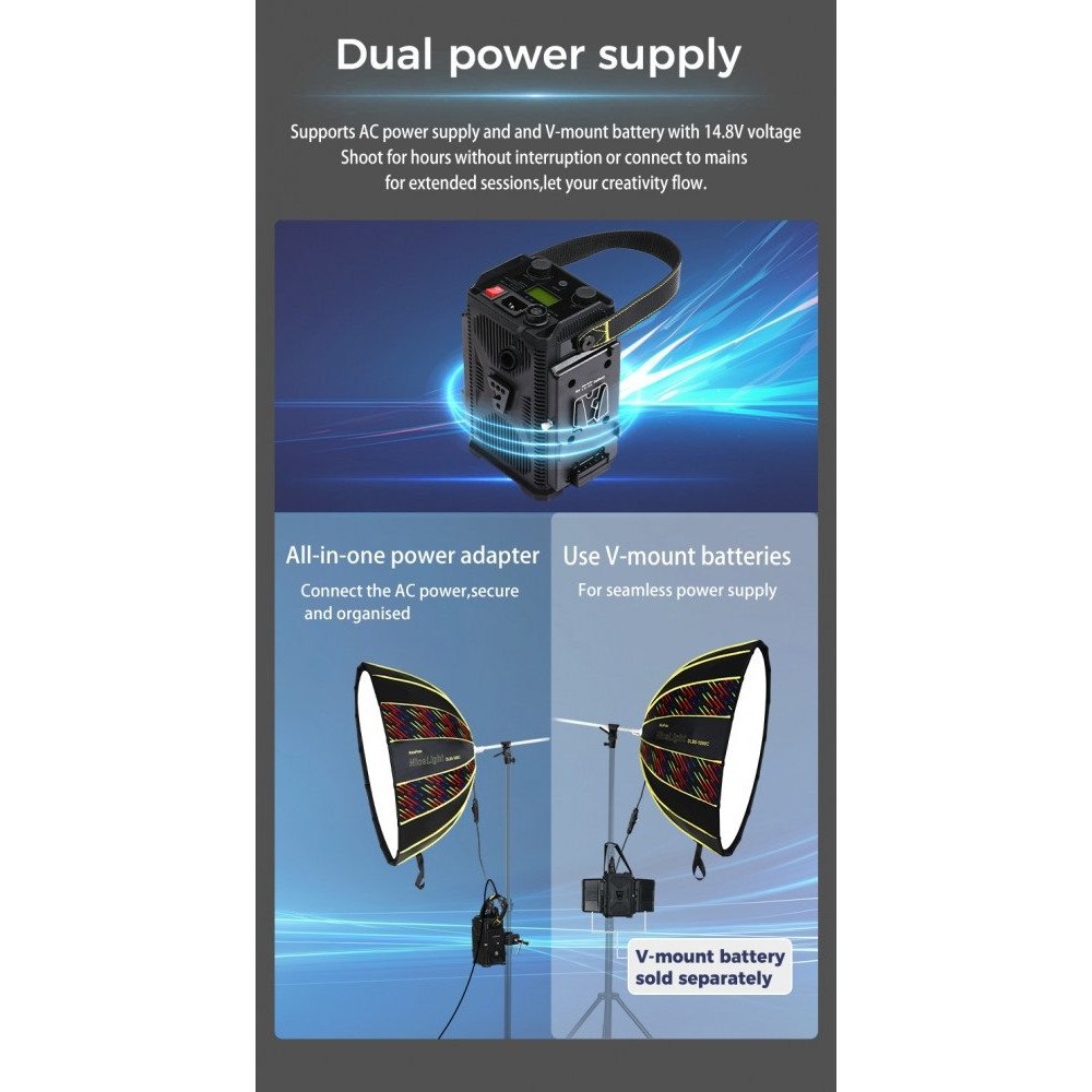 NiceFoto DL80-1000C 100W RGB Umbrella Light(With Grid) NiceFoto DL80-1000C 100W RGB Umbrella Light(With Grid)