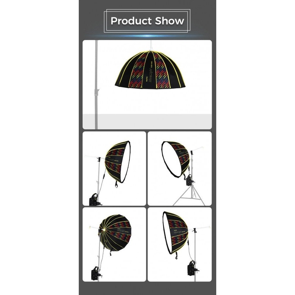 NiceFoto DL80-1000C 100W RGB Umbrella Light(With Grid) NiceFoto DL80-1000C 100W RGB Umbrella Light(With Grid)