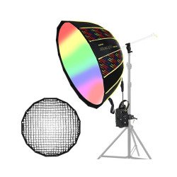 NiceFoto DL120-3000C 300W RGB Umbrella Light(With Grid)