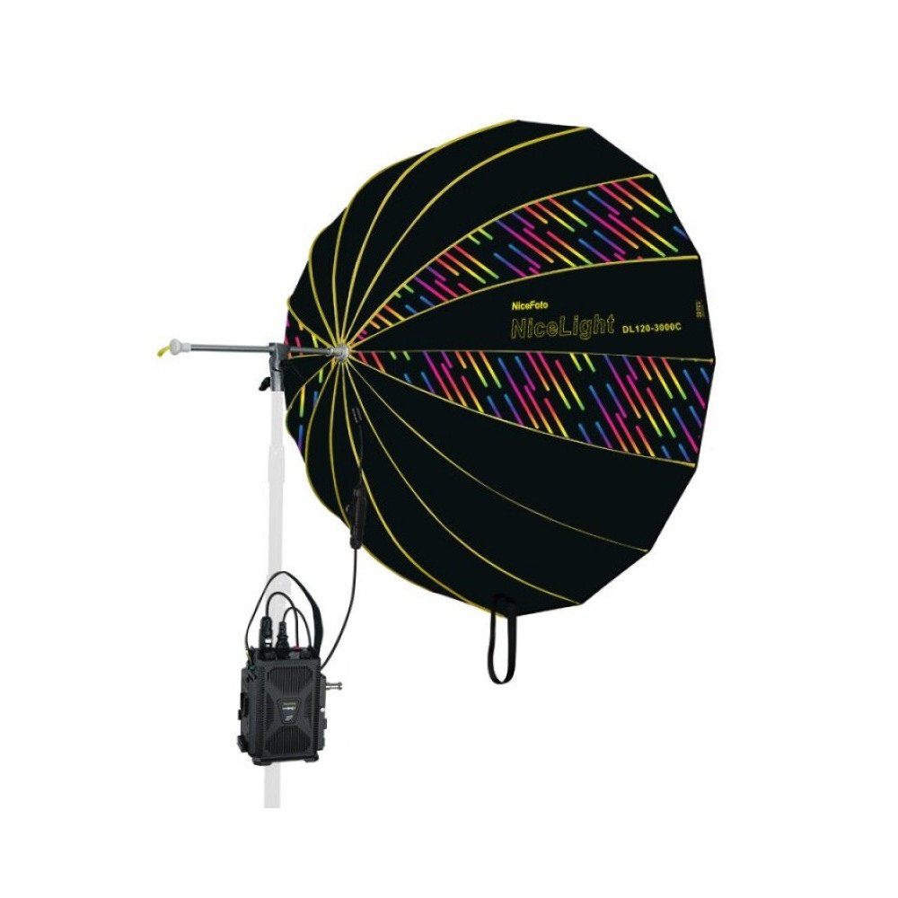 NiceFoto DL120-3000C 300W RGB Umbrella Light(With Grid) NiceFoto DL120-3000C 300W RGB Umbrella Light(With Grid)