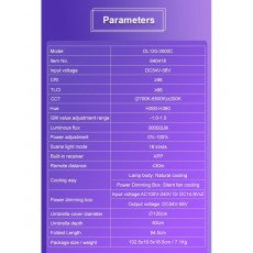 NiceFoto DL120-3000C 300W RGB Umbrella Light(With Grid) NiceFoto DL120-3000C 300W RGB Umbrella Light(With Grid)