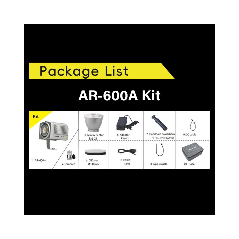 NiceFoto AR-600A Bi-Color Mini Portable LED Video Light Kit NiceFoto AR-600A Bi-Color Mini Portable LED Video Light Kit