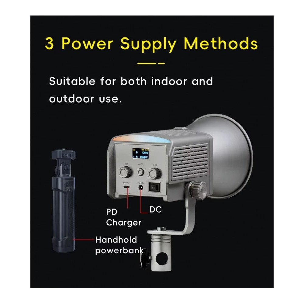 NiceFoto AR-600C RGB Mini Portable LED Video Light Kit