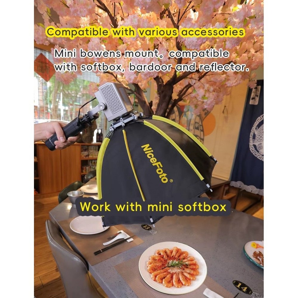 NiceFoto AR-600C RGB Mini Portable LED Video Light Kit