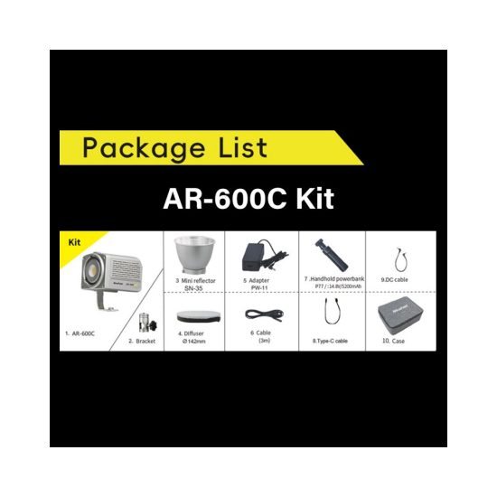NiceFoto AR-600C RGB Mini Portable LED Video Light Kit