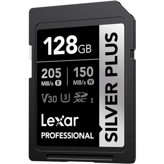 Lexar 128GB SDXC Silver Plus UHS-1 V30 Lexar 128GB SDXC Silver Plus UHS-1 V30