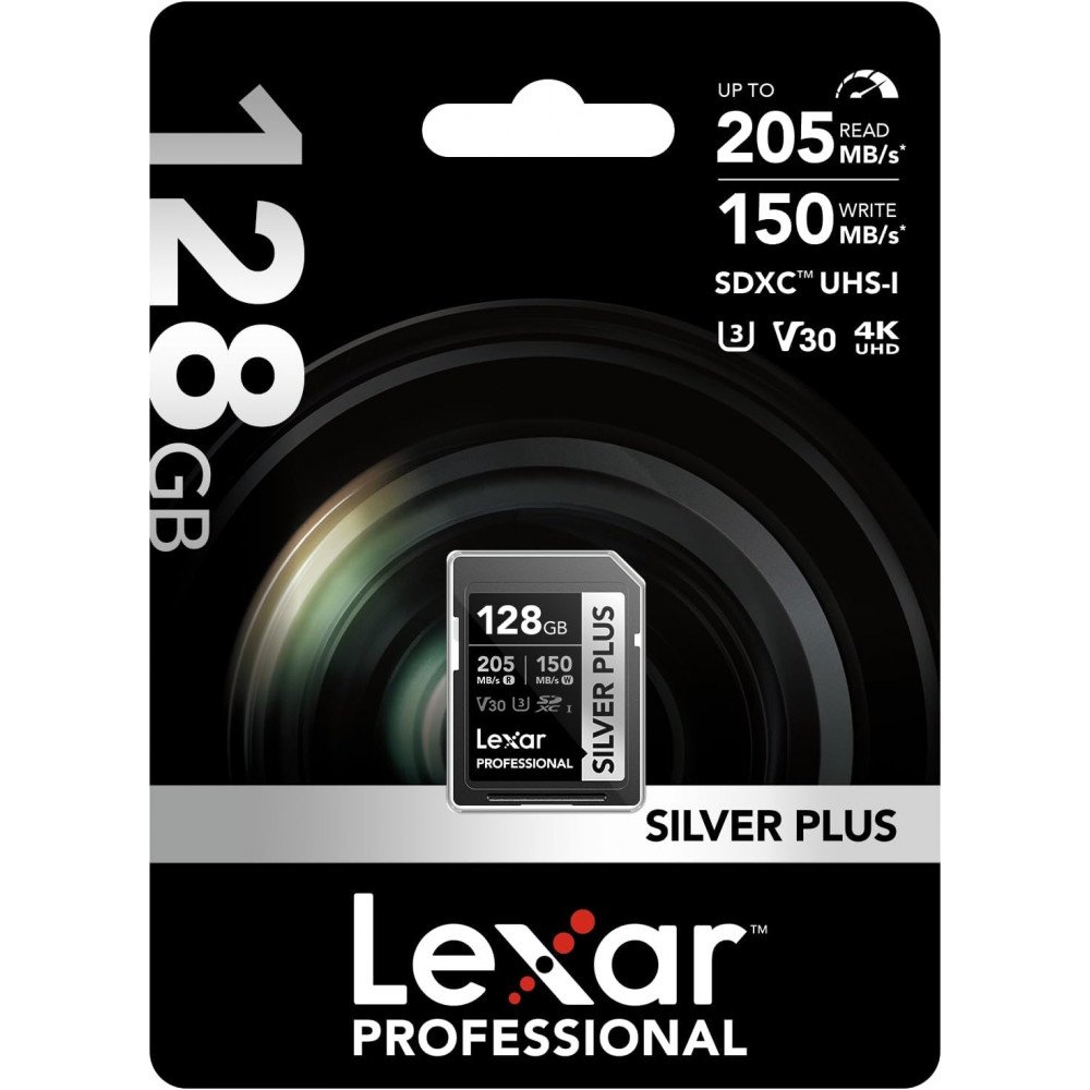 Lexar 128GB SDXC Silver Plus UHS-1 V30
