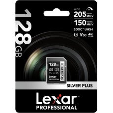 Lexar 128GB SDXC Silver Plus UHS-1 V30