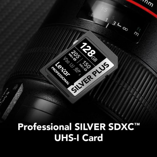 Lexar 128GB SDXC Silver Plus UHS-1 V30 Lexar 128GB SDXC Silver Plus UHS-1 V30