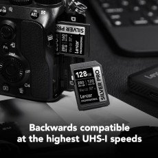 Lexar 128GB Professional Silver Pro SDXC UHS-II Memory Card