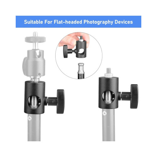 Photography Light Holder Speedlight Mounting Stand Adapter 1/4 Thread Adapter