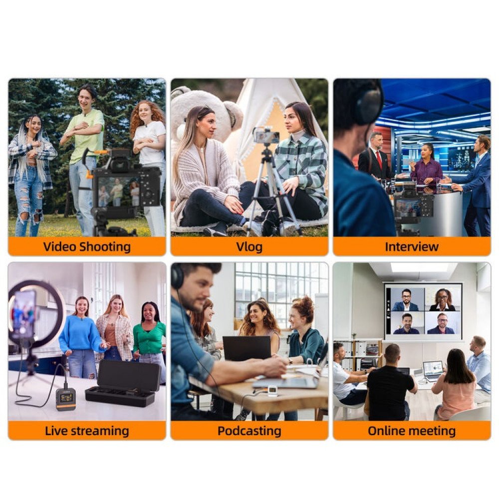 COMICA Vimo Q Mini 4-Person Wireless Microphone ...