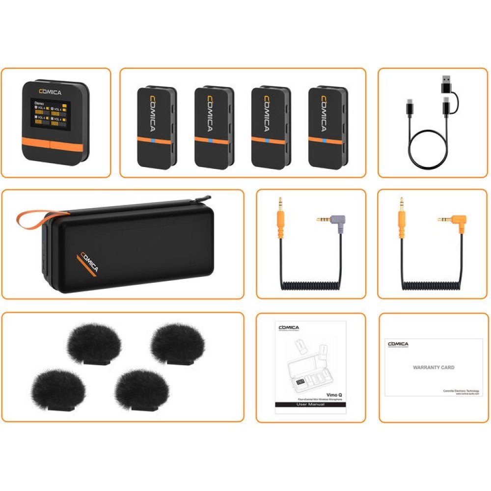 COMICA Vimo Q Mini 4-Person Wireless Microphone ...