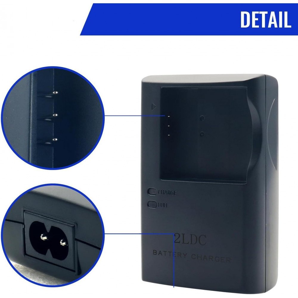 Battery Charger for CB-2LDC PowerShot A2300 A2400 A2500 A2600 A3400 A3500 A4000 ELPH 130 320 SX410 SX400 SX420 SX620 SX720 is HS