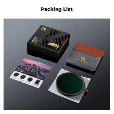 K&F Concept 77mm Nano-X ND2-32 Variable ND+CPL+Black Mist 1/4 3in1 Filter