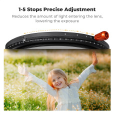 K&F Concept 82mm Nano-X ND2-32 Variable ND+CPL+Black Mist 1/4 3in1 Filter