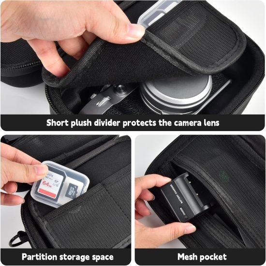 Camera Travel Case with Strap for FUJIFILM X100VI Camera Travel Case with Strap for FUJIFILM X100VI