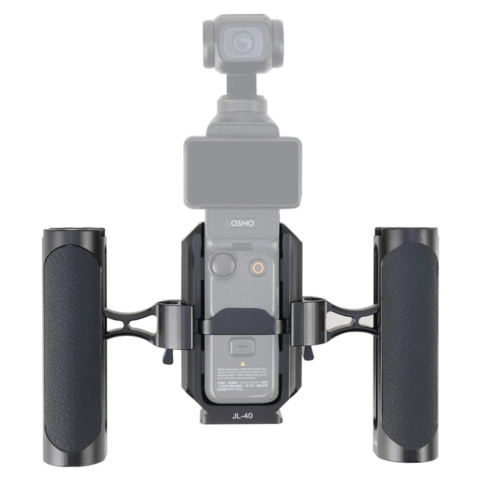 Camera Video Cage & Dual NATO Side Handle Kit for DJI Osmo Pocket 3 Vlogging