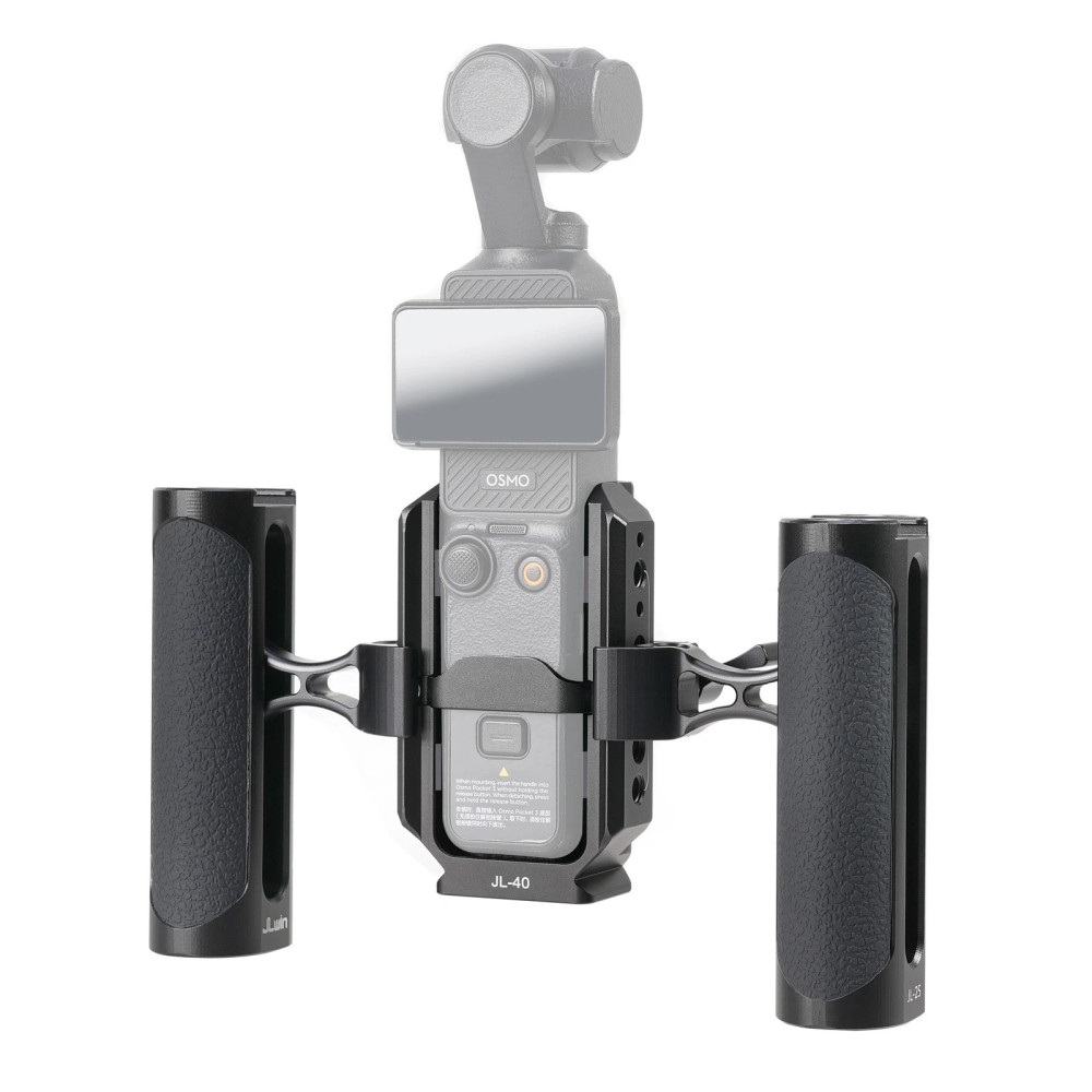 Camera Video Cage & Dual NATO Side Handle Kit for DJI Osmo Pocket 3 Vlogging