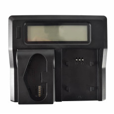 LCD Dual Channel Battery Charger For Canon LP-04/LP-E19 1DX 1D Mark III IV