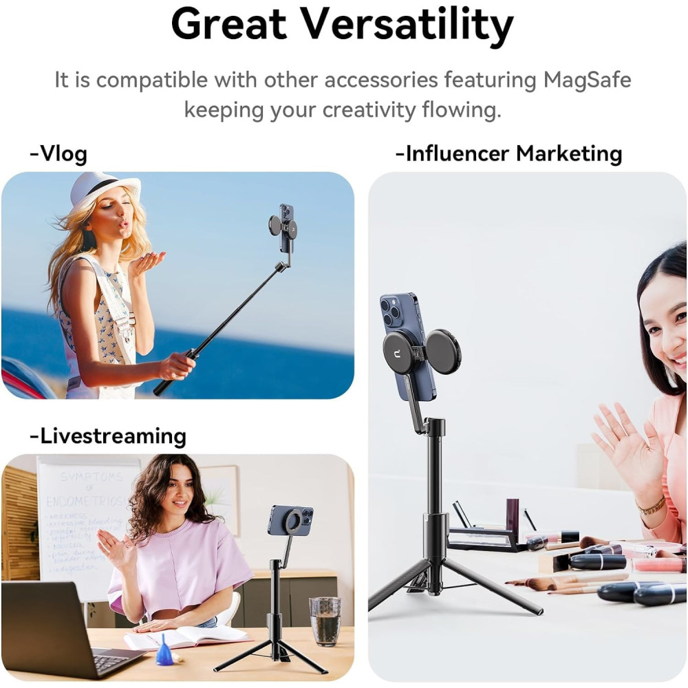 Ulanzi MG-002 1.6M Magnetic Phone Selfie Stick Tripod Max
