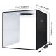 teckwe 40cm Folding Portable Ring Light USB Photo Lighting Studio Shooting Tent Box with 6 x Dual-side Color Backdrops