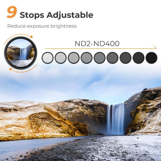 K&F Concept Nano-B Variable ND2-400 Filter 82mm K&F Concept Nano-B Variable ND2-400 Filter 82mm