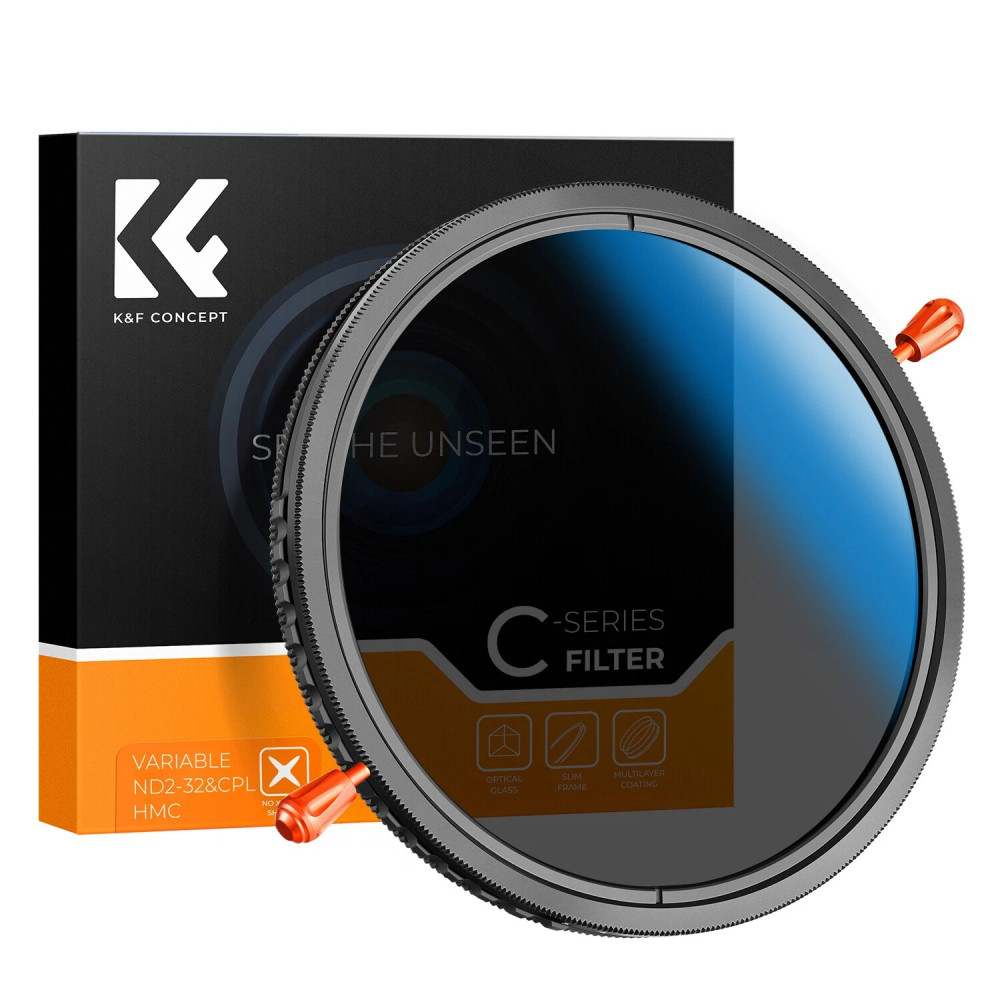 K&F Concept Nano-C Variable ND2-32&CPL HMC Filter 82mm