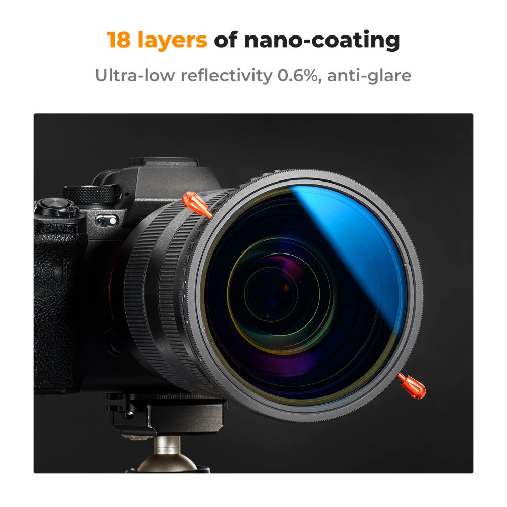 K&F Concept Nano-C Variable ND2-32&CPL HMC Filter 82mm