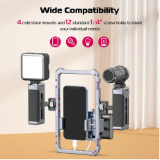 Ulanzi Universal Metal Cage Video Rig with HANDLES for Smartphones