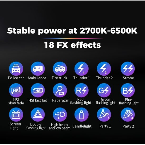 NiceFoto FB-1000C 100W RGBW Folding Fabric LED Light