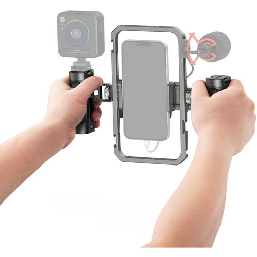 SmallRig Universal Phone Cage Smartphone Video Rig Kit with Handles