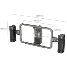 SmallRig Universal Phone Cage Smartphone Video Rig Kit with Handles