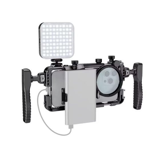 BAFANG BFT-05A Universal Phone Video Rig with Dual Handles Smartphone Cage Stabilizer for Video Recording BAFANG BFT-05A Universal Phone Video Rig with Dual Handles Smartphone Cage Stabilizer for Video Recording