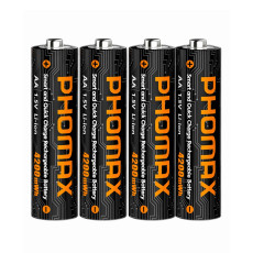 PHOMAX AA 4200mWh Rechargeable Lithium‑ion Battery