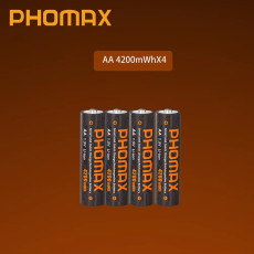 PHOMAX AA 4200mWh Rechargeable Lithium‑ion Battery