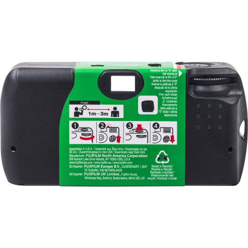 FUJIFILM QuickSnap Flash 400 One-Time-Use Disposable Camera (27 Exposures)